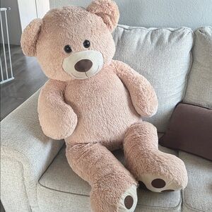 Plush Teddy Bear Soft Stuffed Animal - Light Brown